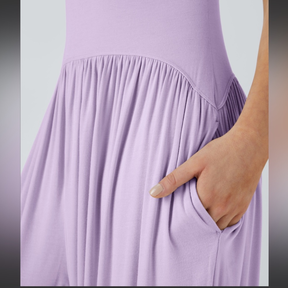 HALARA Lavender Strapless Harem Jumpsuit ~ Misty Purple - Picture 7 of 8